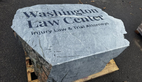 Custom Stone Etching for Business - Stone Business Signs - DeezRocks - Cle Elum, Washington and Clark Fork, Idaho