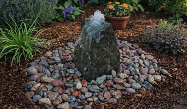 Custom natural stone fountain for yard - DeezRocks - Premium Stone and Landscape Rock in Cle Elum, Washington and Clark Fork, Idaho