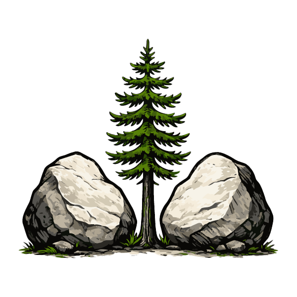 DeezRocks - Logo Icon - Premium Rock and Boulder Yards in Cle Elum, WA and Clark Fork, ID