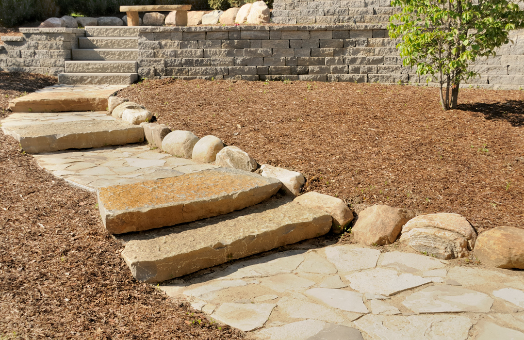 unique premium flagstone pathway for patio - DeezRocks - Custom Yard Stone in Washington and Idaho