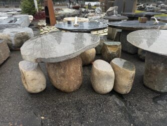 natural outdoor stone furniture - Handcrafted by DeezRocks - high-end Stone and unique Landscape Rock in Cle Elum, Washington and Clark Fork, Idaho