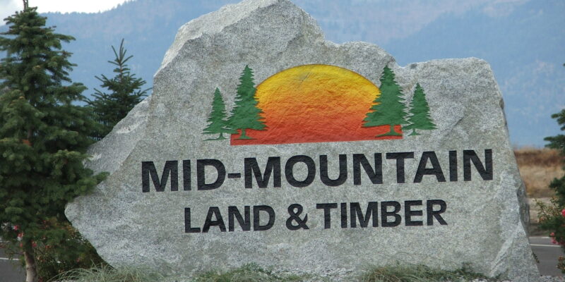 Custom Engraved Stone Business Sign with Color - DeezRocks - Cle Elum, WA and Clark Fork, ID